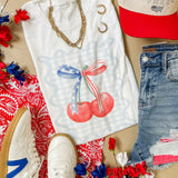 Gingham Patriotic Coquette Graphic Tee