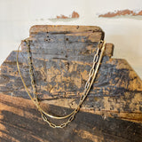Paperclip Layered Necklace