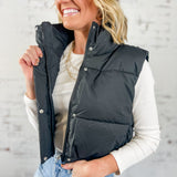 Cropped Puffer Vest