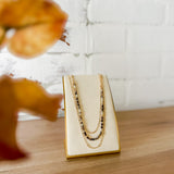 Neutral Beaded Layer Necklace