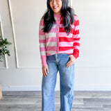 Sweetheart Stripes Cardigan Sweater