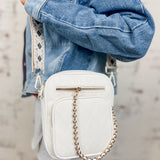 White Plaid Bag