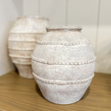 Antique Taupe Deco Line Vase