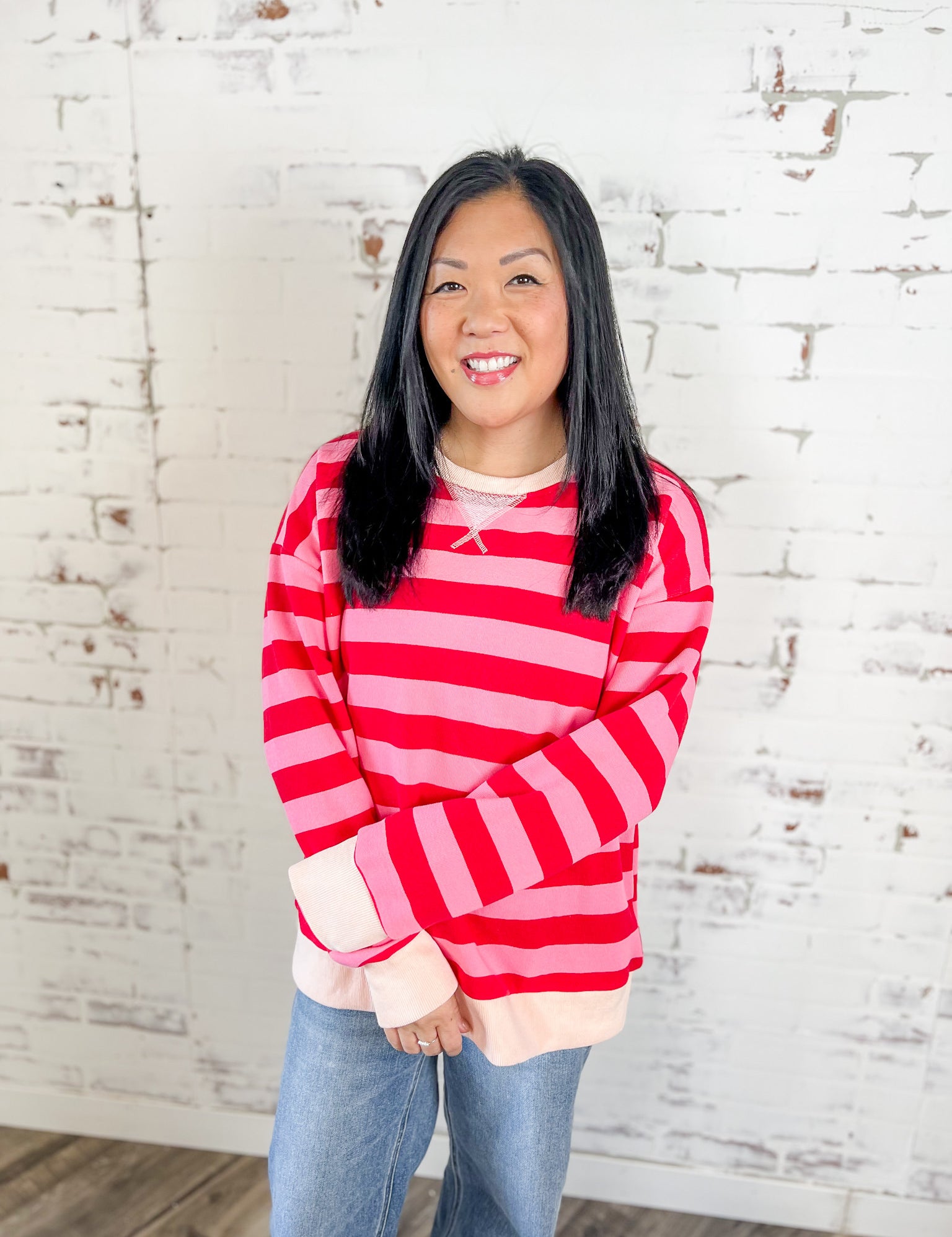 Easy Stripe Everyday Pullover