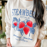 Strawberry Graphic Sweatshirt