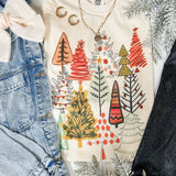 Boho Christmas Tree Farm Graphic Tee