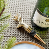 5.5" Gold Deer Wine Stopper