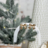 Gold Bow Earring