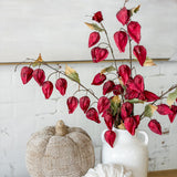 40" Chinese Lantern Lilly Stem