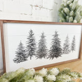 24 x 12” Gray Pines