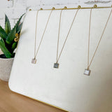 Square Pendant Necklace