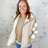 Quilted Fleece Puffer Vest