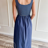 Seaside Stripe Midi Dress