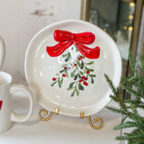 Leaf Berry Bow Plate