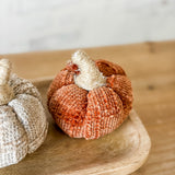 3.5" Pumpkin | Orange, Tan, Green, Mustard