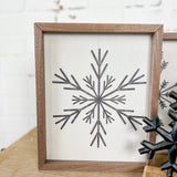 8 x 10" Modern Snowflake