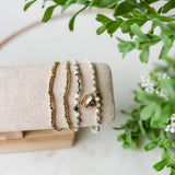 Golden Hour Beaded Bracelet Stack
