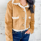 The Golden Hour Lace Trim Jacket