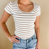 Stripe Ribbed Top