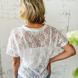 *PREORDER* Lightweight Lace Boxy Tee