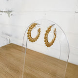 Sunflower Gold Hoop