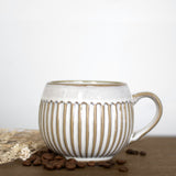 Cream Stripe Mug
