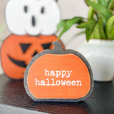 4.5” Halloween 3D Washed Pumpkin