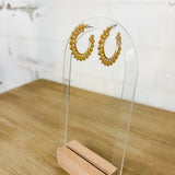 Sunflower Gold Hoop