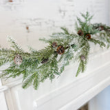 Frosted Mixed Pine Garland