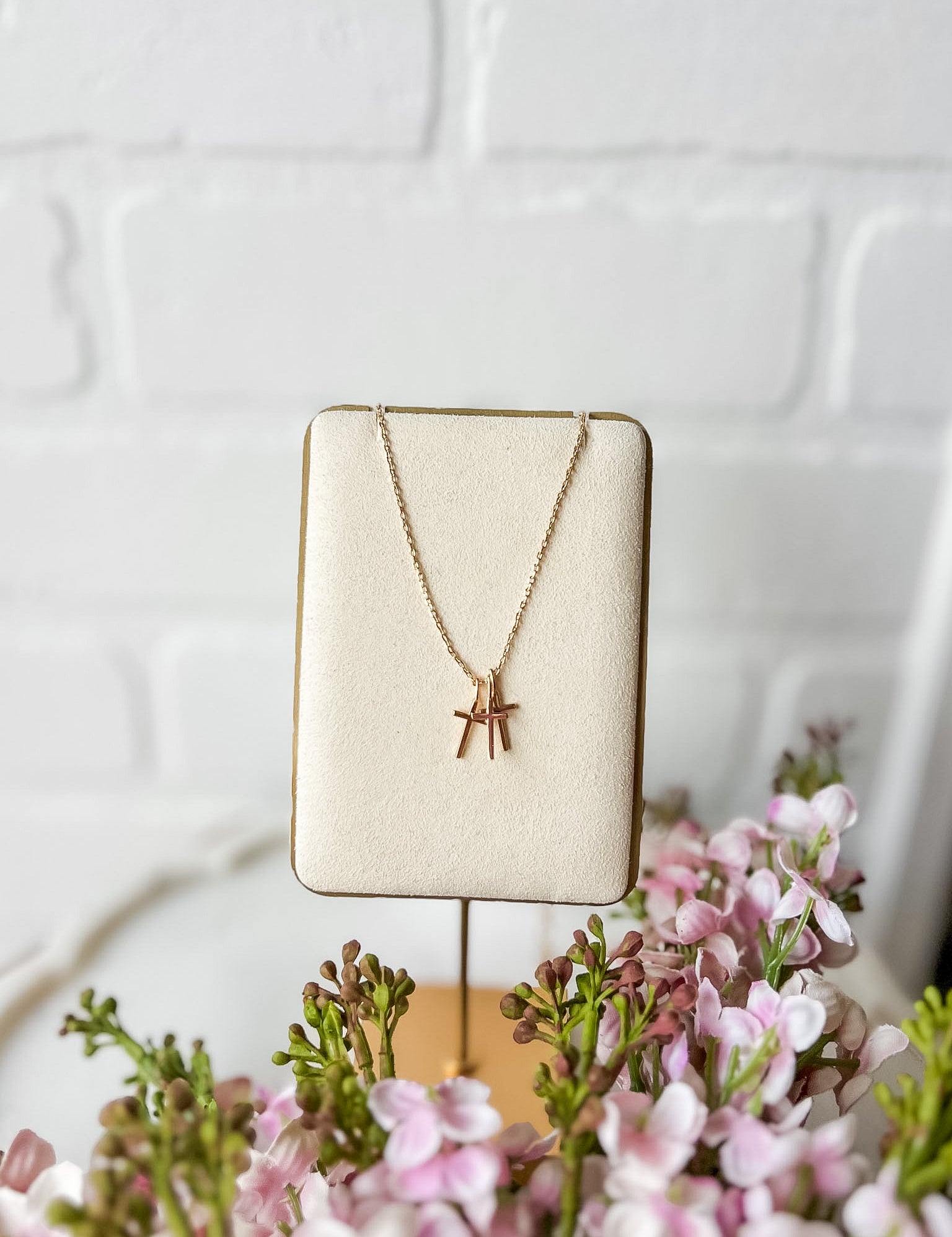 Layered Cross Necklace