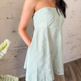 Picnic Ready Strapless Mini Dress