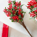 12.5" Plastic Berry Bush
