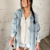 Easy Breezy Striped Button Down