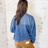 Risen Oversized Denim Jacket with Cargo Pockets