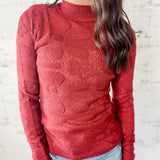 Mock Neck Sweater Top
