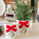 Leaf Berry Bow Container