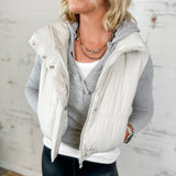 Cropped Puffer Vest