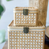 Wood Wicker Box | 7” x 5”, 5” x 3.5”