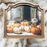 Provincial Pumpkins Door Framed Art