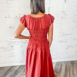 Midi Smocked Dress