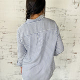 Easy Breezy Striped Button Down