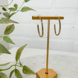 Oval Gold Hoop