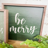 12 x 12" Be Merry Green