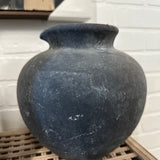 8" Charcoal Round Vase