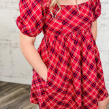 Plaid Mini Dress