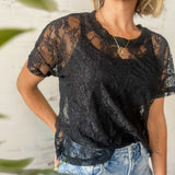 *PREORDER* Lightweight Lace Boxy Tee