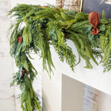 72" Mixed Green Garland