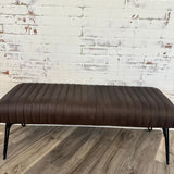 Akee Leather Bench