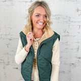 Quilted Fleece Puffer Vest