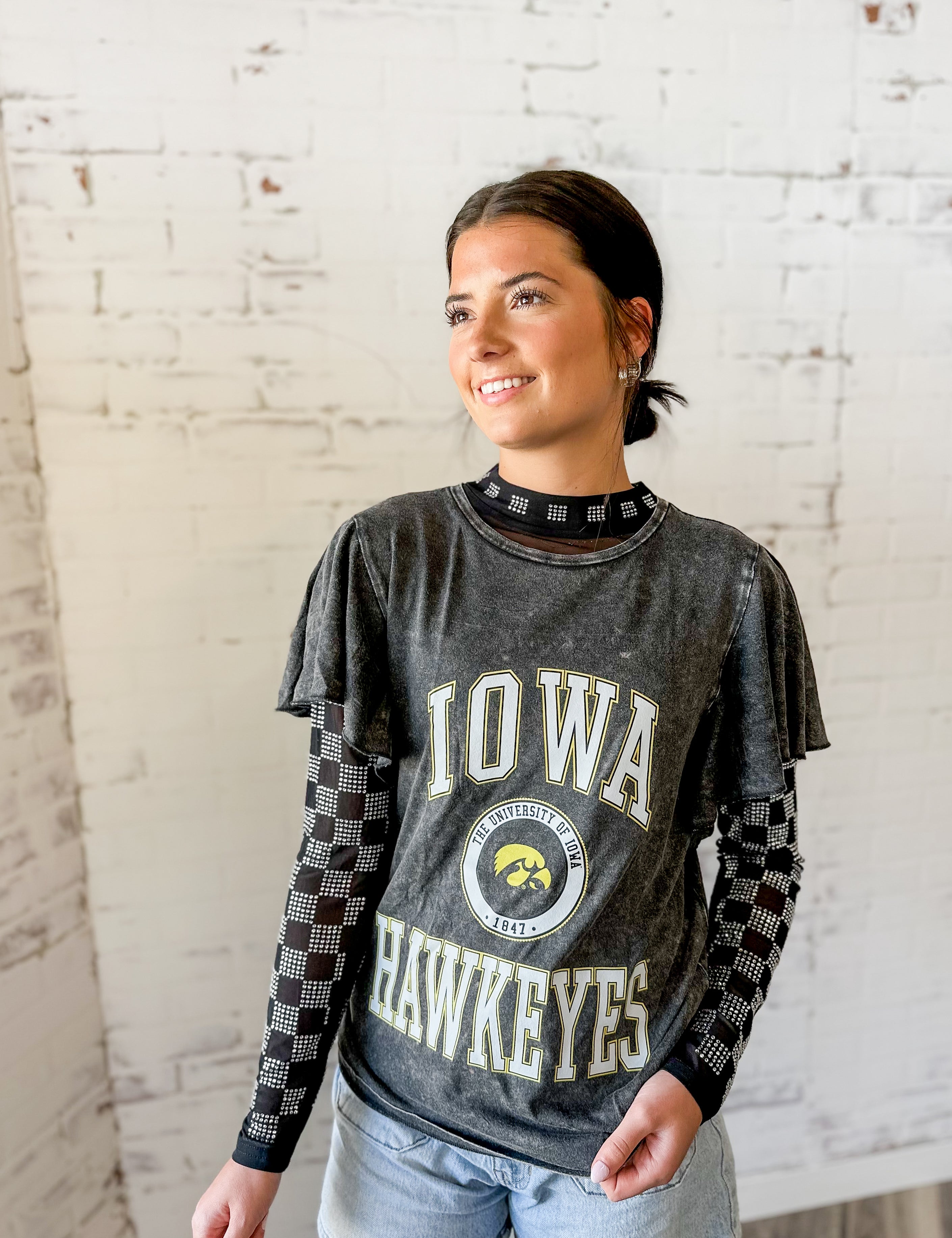 ISU/Hawk Flutter Sleeve Tee